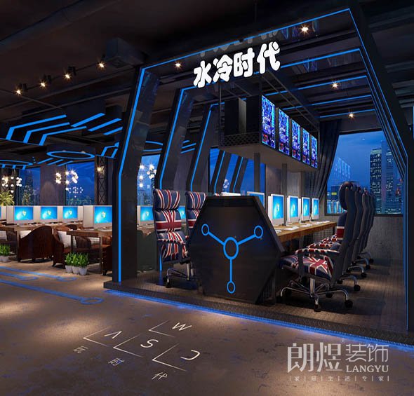 動(dòng)感時(shí)尚吧友電競網(wǎng)咖裝修效果圖
