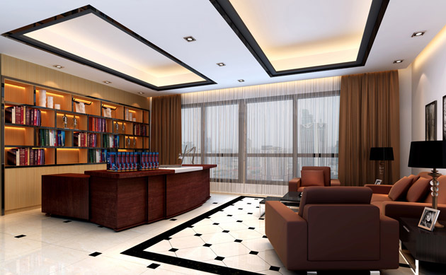 老板辦公室背景墻裝修設(shè)計圖片