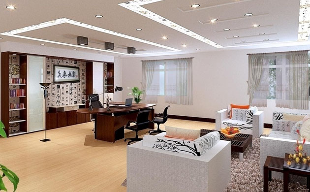 老板辦公室背景墻裝修設(shè)計圖片