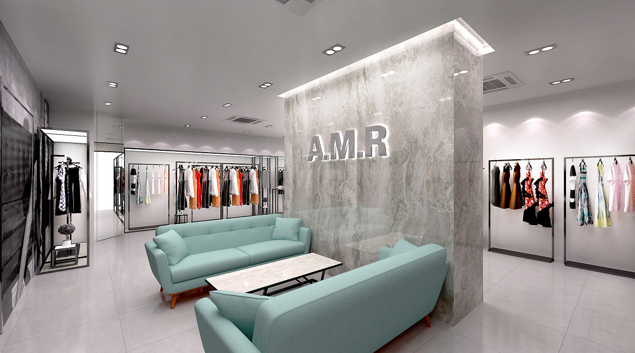 服裝店形象墻效果圖