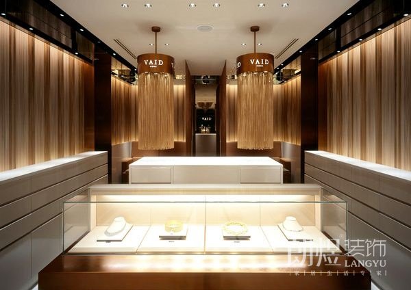 高檔珠寶店鋪展柜陳設(shè)效果圖