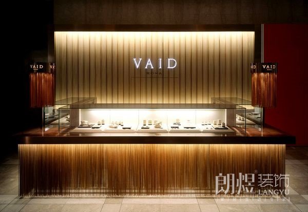 高檔珠寶店鋪品牌形象墻效果圖