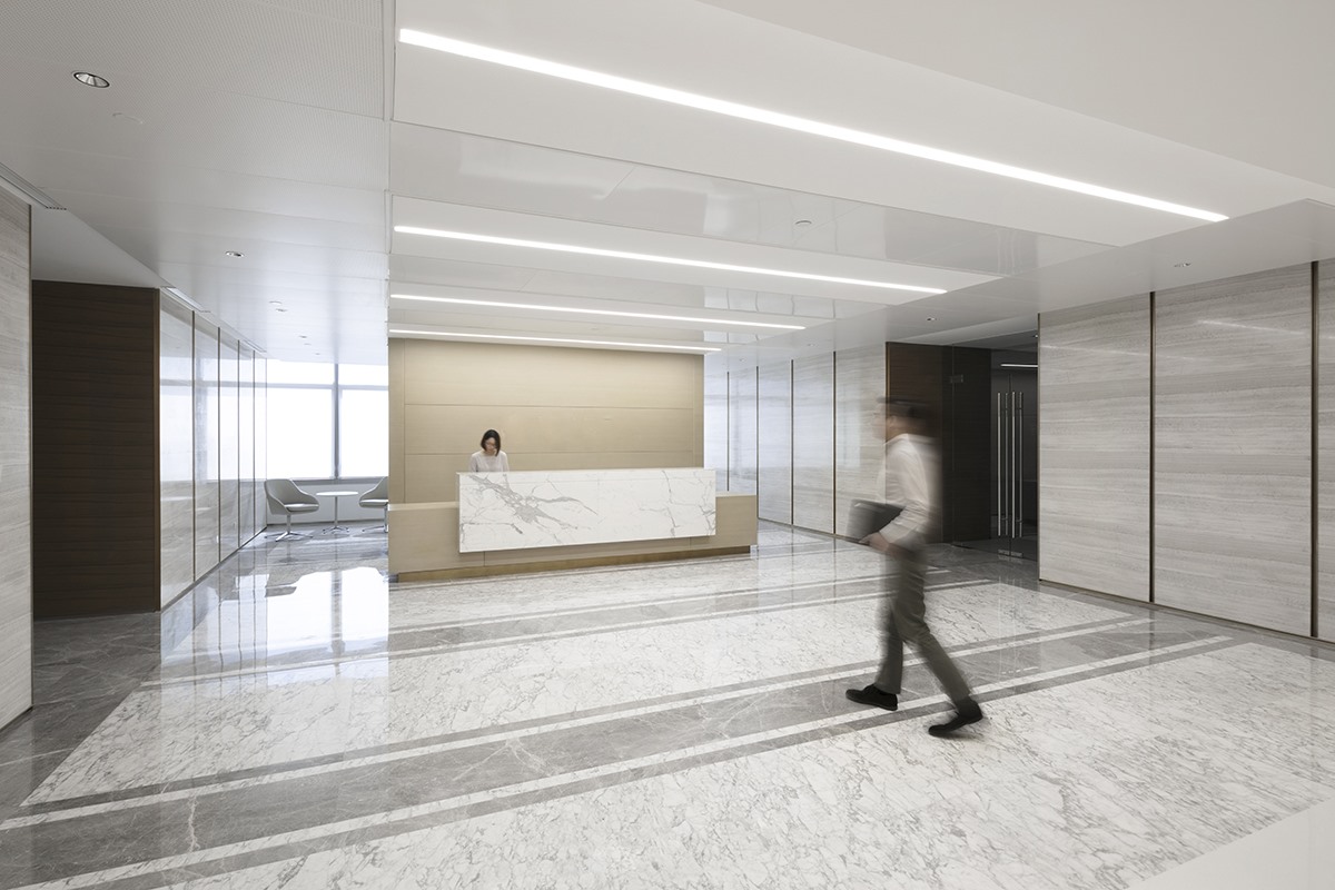 銀行辦公室前臺設(shè)計效果圖