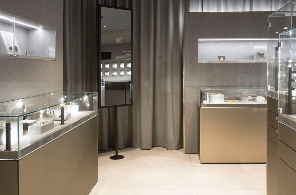 現(xiàn)代輕奢珠寶店整體裝修效果圖