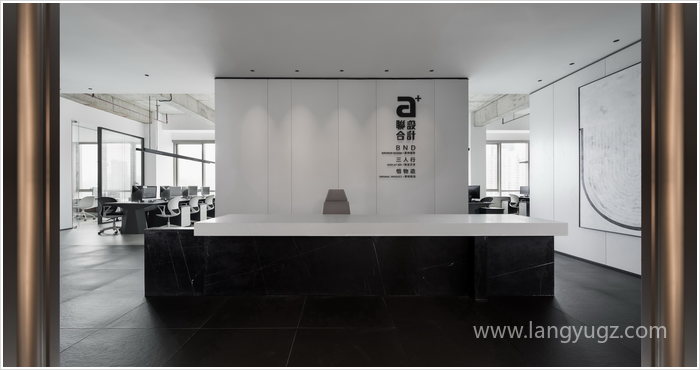 聯(lián)合辦公室前臺大廳裝修效果圖