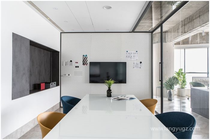 水泥風(fēng)小型會議室效果圖