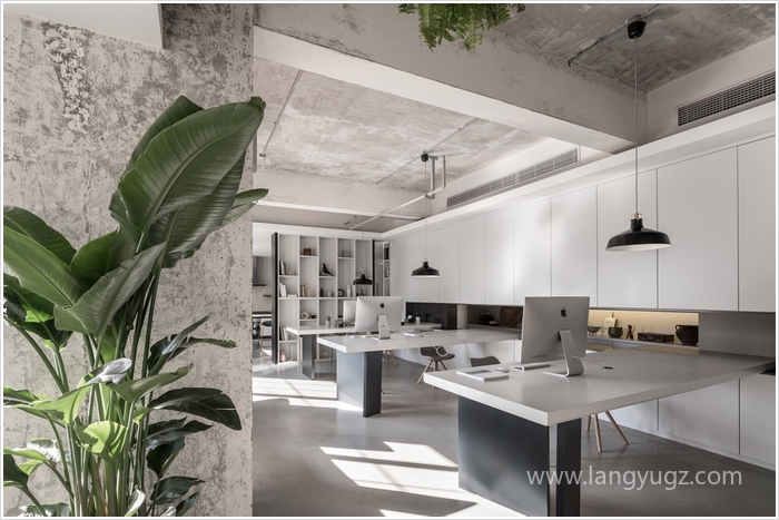 北歐極簡公共辦公室效果圖