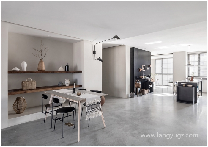 北歐生活辦公室餐桌效果圖