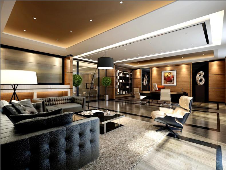 老總辦公室裝修效果圖