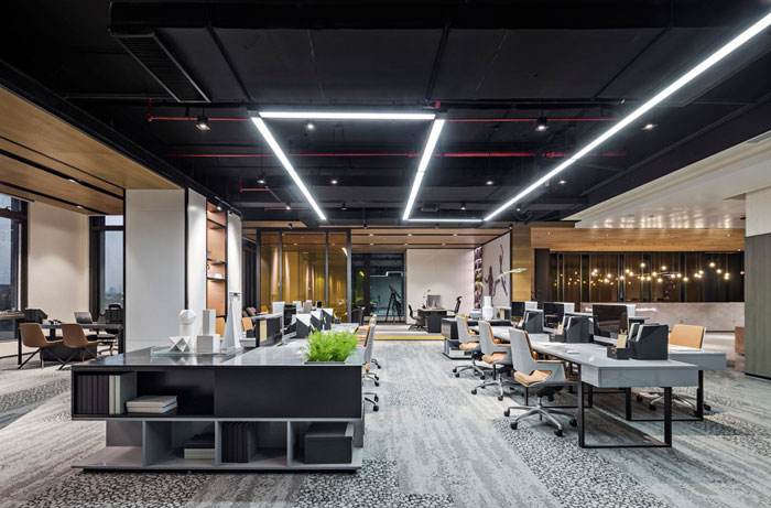 開(kāi)放式辦公室裝修效果圖