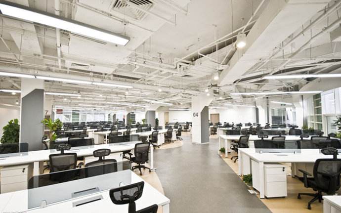 開(kāi)放式辦公室裝修效果圖