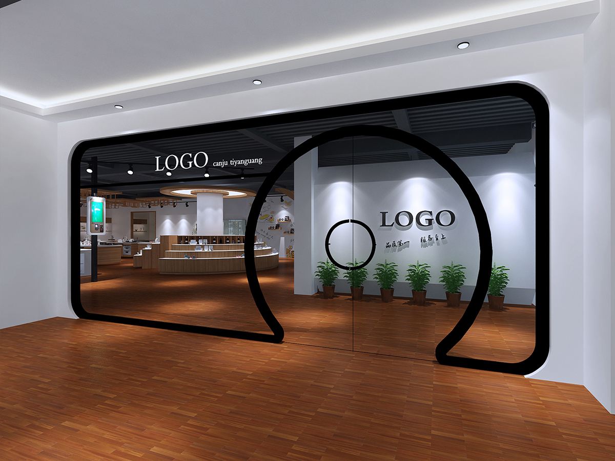 辦公室裝修門口效果圖